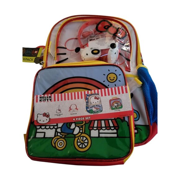 Hello Kitty three-piece set backpack NWT - Picture 9 of 11
